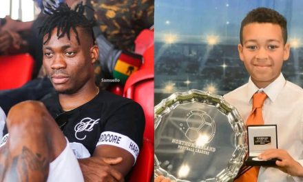 Late Christian Atsu’s First-born Son Wins Northumberland Football League Player Of The Year Award