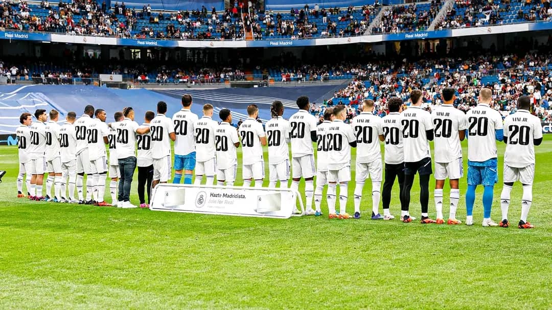 ‘We Are All Vinicius’: Real Madrid Players Wear No 20 Jersey In Solidarity<span class="wtr-time-wrap after-title"><span class="wtr-time-number">3</span> min read</span>