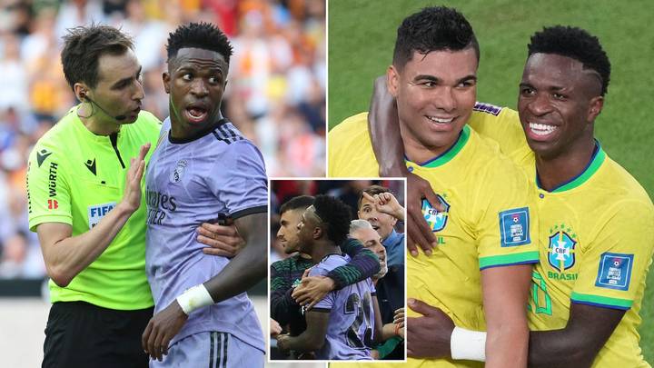 Vinicius Jr Thanks Casemiro After Man Utd Star Calls On La Liga To Take Action Over Racism<span class="wtr-time-wrap after-title"><span class="wtr-time-number">2</span> min read</span>