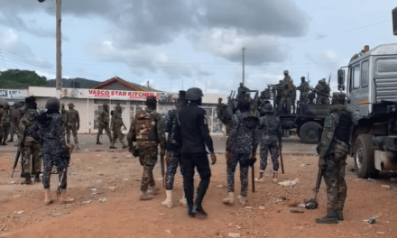 Youth Storm Obuasi Police Station To Demand Release Of 48 Arrested Illegal Miners
