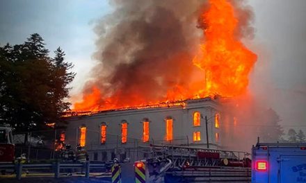 (VIDEO) Fire Guts Church Where Two Famous Homosexuals Were Getting Married