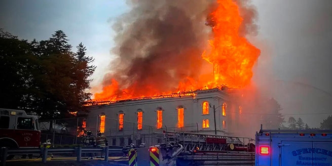 (VIDEO) Fire Guts Church Where Two Famous Homosexuals Were Getting Married<span class="wtr-time-wrap after-title"><span class="wtr-time-number">1</span> min read</span>