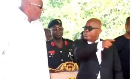 VIDEO: Akufo-Addo Angrily Orders Chief To Stand Up For National Anthem @ Green Ghana Day