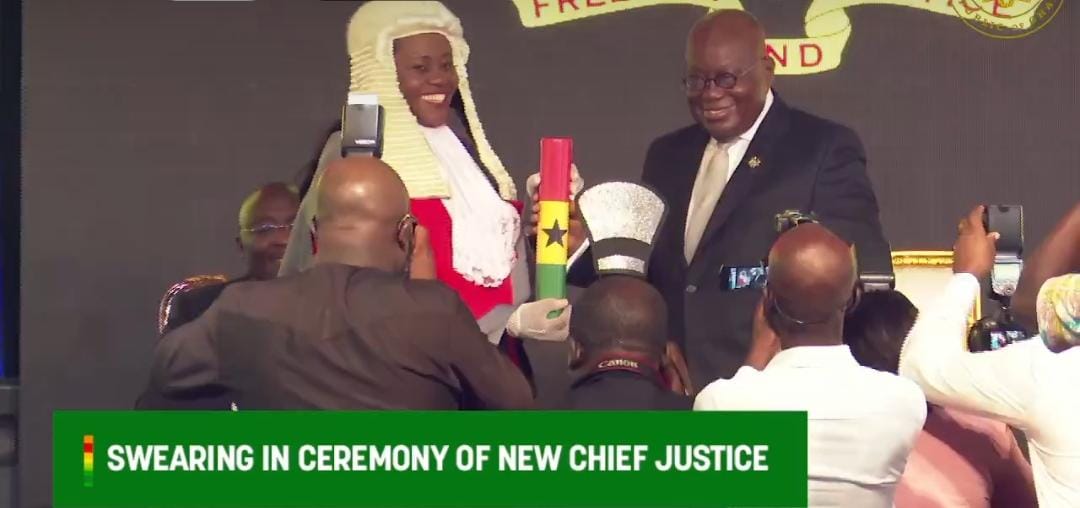 President Akufo-Addo Inducts New Chief Justice Gertrude Torkonoo Into Office<span class="wtr-time-wrap after-title"><span class="wtr-time-number">1</span> min read</span>