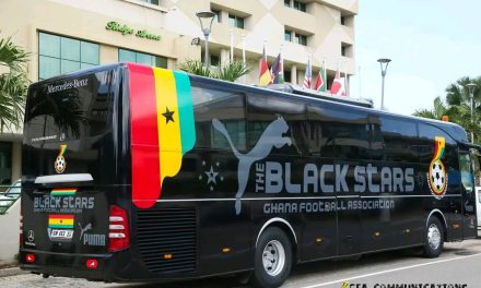 Pictures: Black Stars Team Bus Rebranded Ahead Of Madagascar Clash
