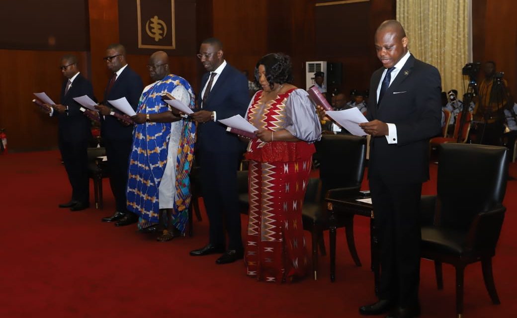 Akufo-Addo Swears-in Director Of State Protocol As High Commissioner To Australia, 5 others As Ambassadors<span class="wtr-time-wrap after-title"><span class="wtr-time-number">3</span> min read</span>
