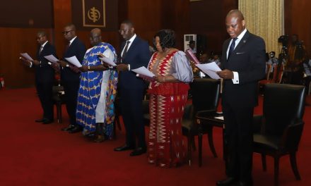Akufo-Addo Swears-in Director Of State Protocol As High Commissioner To Australia, 5 others As Ambassadors