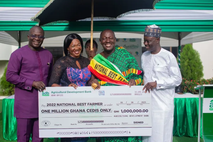 ADB Presents GH¢1m Ultimate Prize To 2022 National Best Farmer<span class="wtr-time-wrap after-title"><span class="wtr-time-number">4</span> min read</span>
