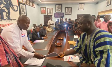 NPP Race: Kwabena Agyapong Submits Presidential Nomination Forms