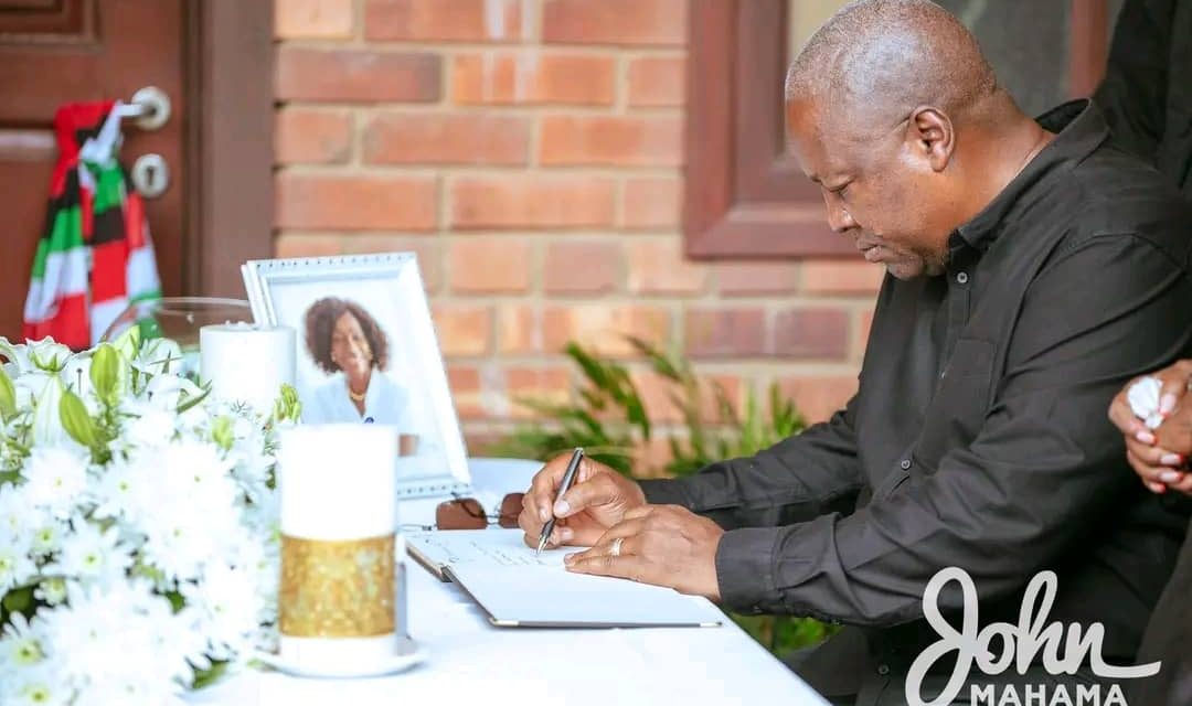 Mahama Signs Book Of Condolence At Sherry Ayittey’s One Week<span class="wtr-time-wrap after-title"><span class="wtr-time-number">1</span> min read</span>
