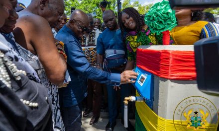 President Akufo-Addo Commissions €11.5 Million Water Supply Project At Adaklu