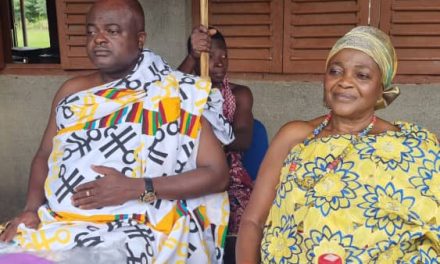 Nyamekrom Queen Presents Textbooks to Basic School …Advises Parents To Support Authorities.