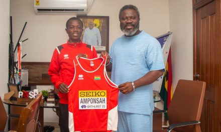 Ghana’s 10,000 Meters And Marathon Champion Honors GDCL Boss.