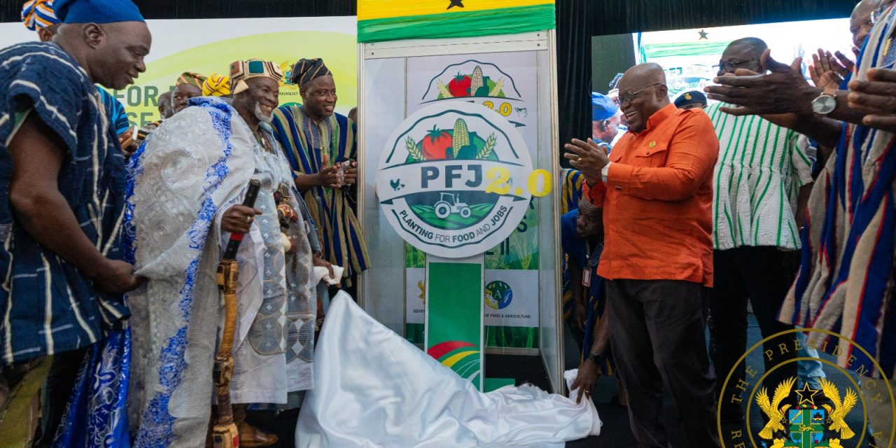 President Akufo-Addo Launches Phase II Of Planting For Food And Jobs Programme<span class="wtr-time-wrap after-title"><span class="wtr-time-number">3</span> min read</span>
