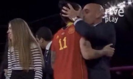 Spanish FA Boss Under-Fire For Kissing World Cup Winner On Live TV