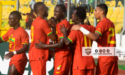 Ghana 2-1 CAR: Black Stars Qualify For 2023 AFCON With Late Victory In Kumasi