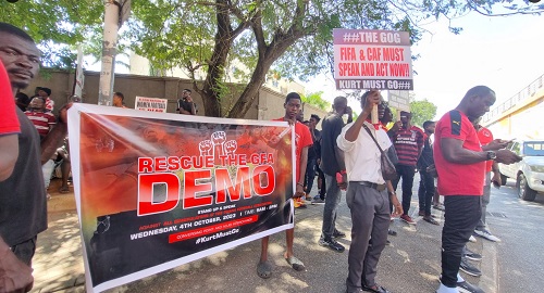 Ghana Football Stakeholders Forum Demonstrate Against Kurt Okraku and GFA Administration<span class="wtr-time-wrap after-title"><span class="wtr-time-number">2</span> min read</span>