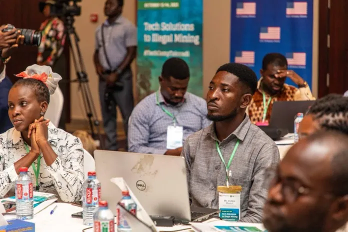 Some of the journalists participating in the TechCamp Takoradi