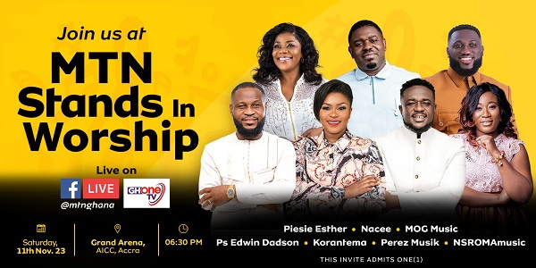 Ghana’s Favorite Gospel Stars Set To Thrill Patrons At MTN Stands In Worship Concert<span class="wtr-time-wrap after-title"><span class="wtr-time-number">1</span> min read</span>
