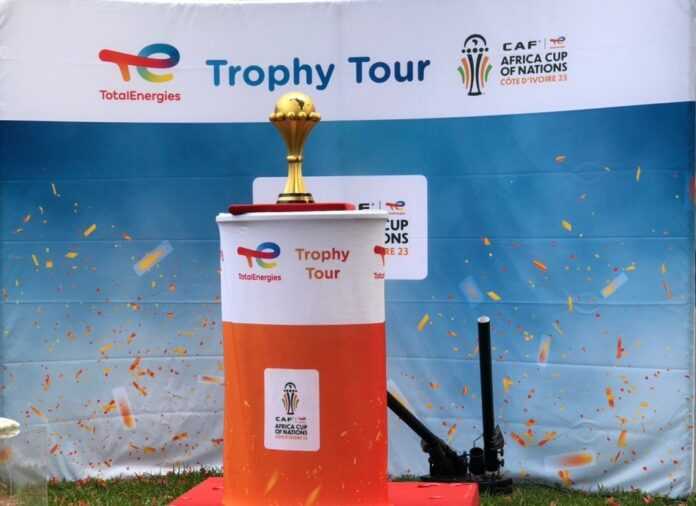 AFCON Trophy Unveiled In Ghana As Countdown To 2023 Tournament Continues<span class="wtr-time-wrap after-title"><span class="wtr-time-number">2</span> min read</span>