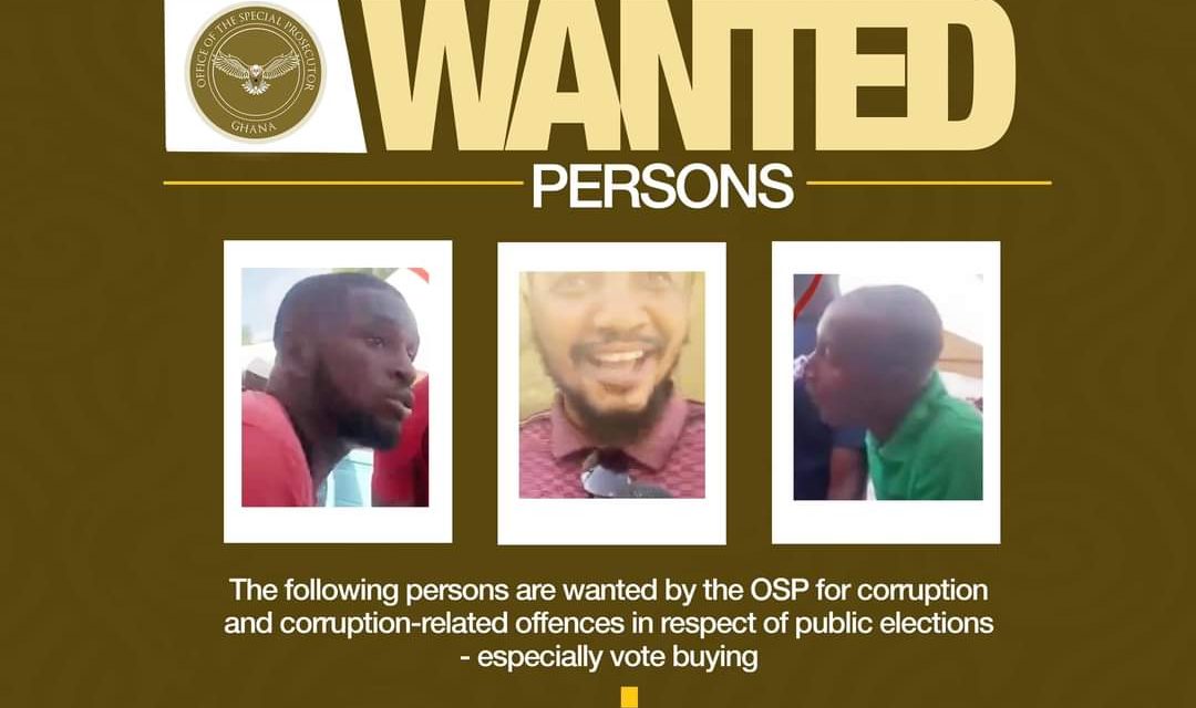OSP Declares 6 Persons Wanted For Vote Buying<span class="wtr-time-wrap after-title"><span class="wtr-time-number">1</span> min read</span>