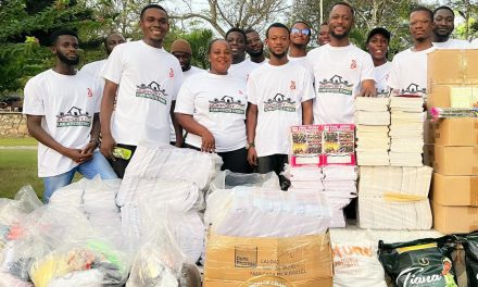 NUGS President Leads To Provide Teaching Aid To Students In Flood Affected Towns.
