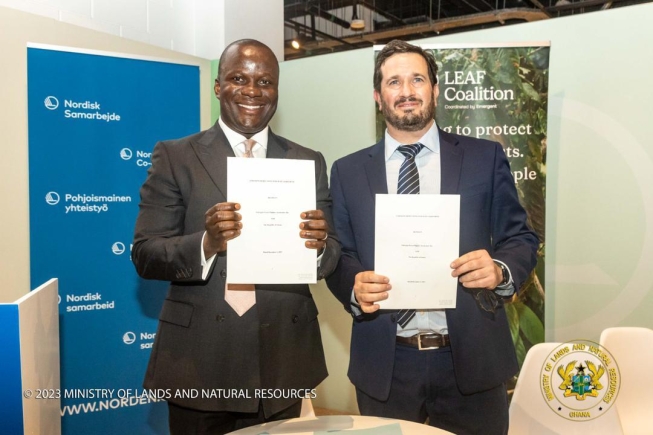 Ghana Signs US$50 Million Emission Reduction Payment Agreement Under Leaf Coalition<span class="wtr-time-wrap after-title"><span class="wtr-time-number">4</span> min read</span>