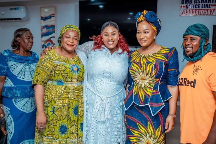 From left to right: Hajia Sallow, Nana Ama Ampomah, Samira Bawumia, wife of the Vice President