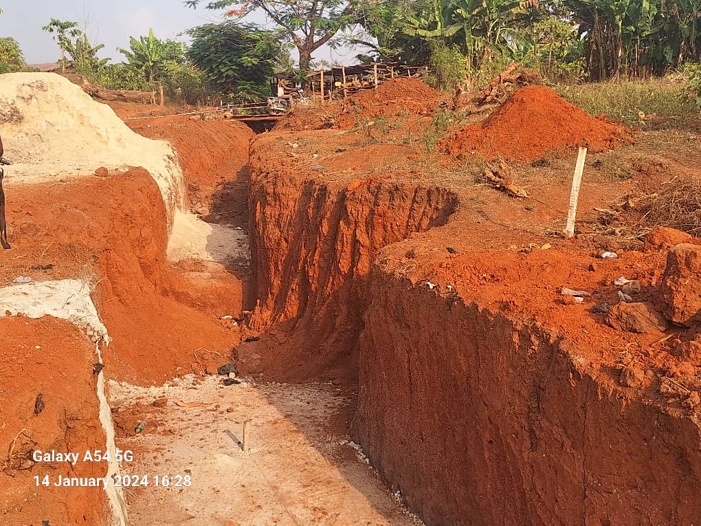 Works ongoing for construction of storm drains at Duayaw Nkwanta Zongo