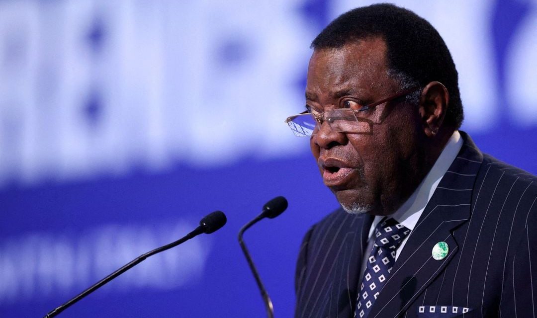 Namibia’s President Hage Geingob dies at 82<span class="wtr-time-wrap after-title"><span class="wtr-time-number">1</span> min read</span>