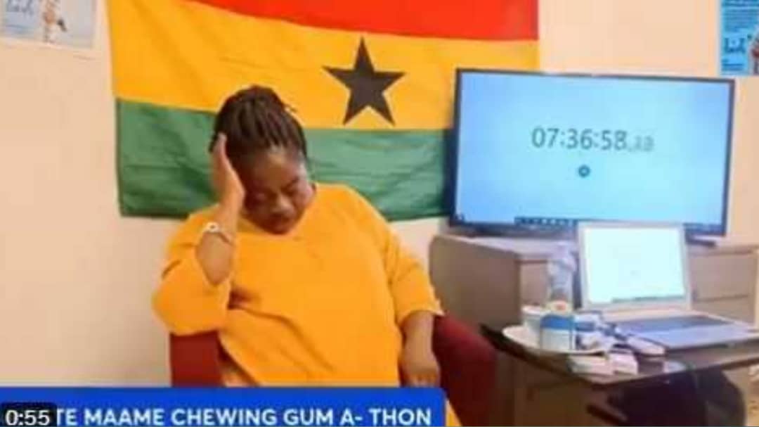 Gum-a-Thon: Ghanaian woman falls asleep after 7 hours of GWR attempt<span class="wtr-time-wrap after-title"><span class="wtr-time-number">1</span> min read</span>