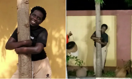 Ugandan Activist Hugs Tree For 16 Hours To Set World Record: “The Tree Chose Me”
