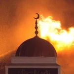 Man Sets Mosque Ablaze After Locking Worshippers Inside