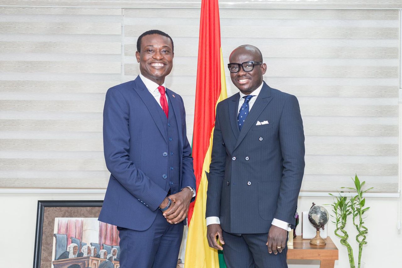 Special Prosecutor Kissi Agyebeng and the Attorney General Godfred Dame