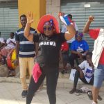 [PICTURES] Mama Pat Shakes Asokwa, Leads Thousands Of NPP Supporters in Unity Walk