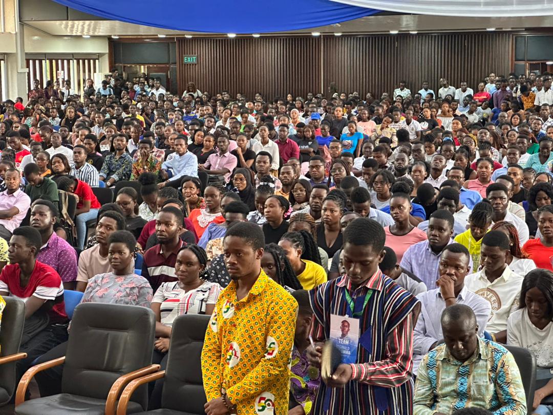 Some of the final year students of KNUST at the orientation forum organised by the NSS