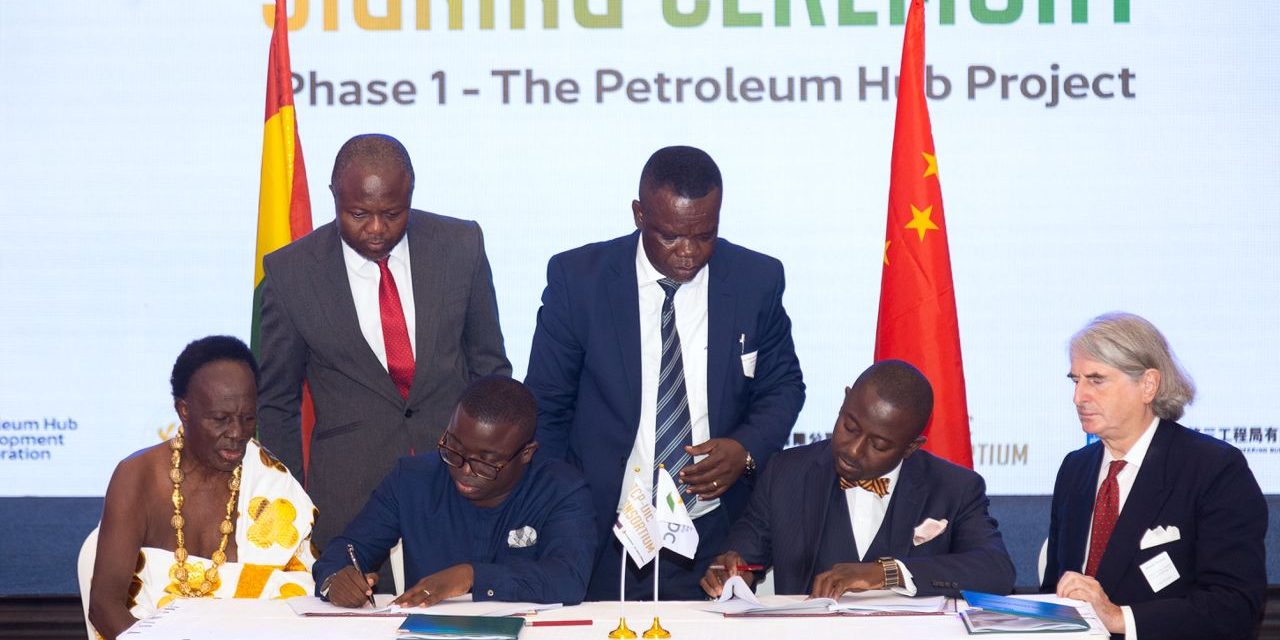 GOVERNMENT OF GHANA SIGNS US$12 BILLION AGREEMENT FOR THE FIRST PHASE OF PETROLEUM HUB PROJECT<span class="wtr-time-wrap after-title"><span class="wtr-time-number">4</span> min read</span>
