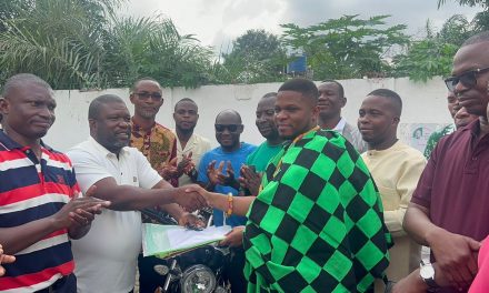 SAMMY GYAMFI DONATES 18 MOTORBIKES TO THE 18 CONSTITUENCY COMMUNICATION OFFICERS OF THE NDC IN THE VOLTA REGION