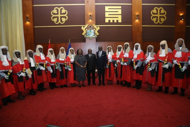 President Akufo-Addo Swears In 16 Court Of Appeal Justices<span class="wtr-time-wrap after-title"><span class="wtr-time-number">3</span> min read</span>