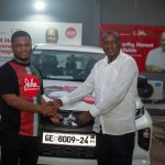 NDC Presents Seven Brand New Mitsubishi Pick-up Vehicles To Regional Communication Officers