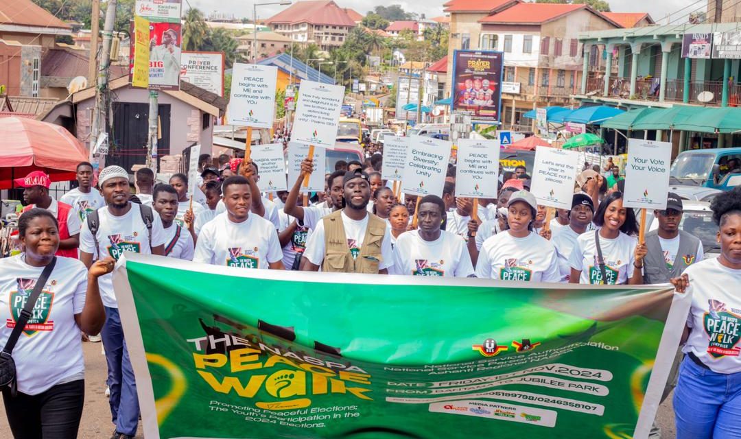 Ashanti Region’s National Service Personnel March for Peace Ahead of 2024 Elections<span class="wtr-time-wrap after-title"><span class="wtr-time-number">2</span> min read</span>